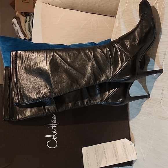 Cole Haan Leather Boots - Picture 1 of 9